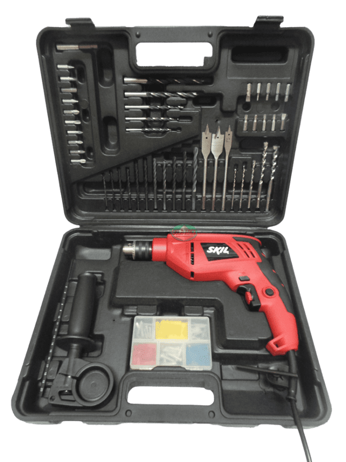 Skil 6610 10mm Impact Drill w/ Bit Accessories