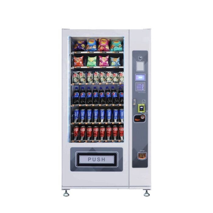 Snack and drink vending machine can be used to sell snacks and cold or room temperature beverages——XY-DLE-8C-L1