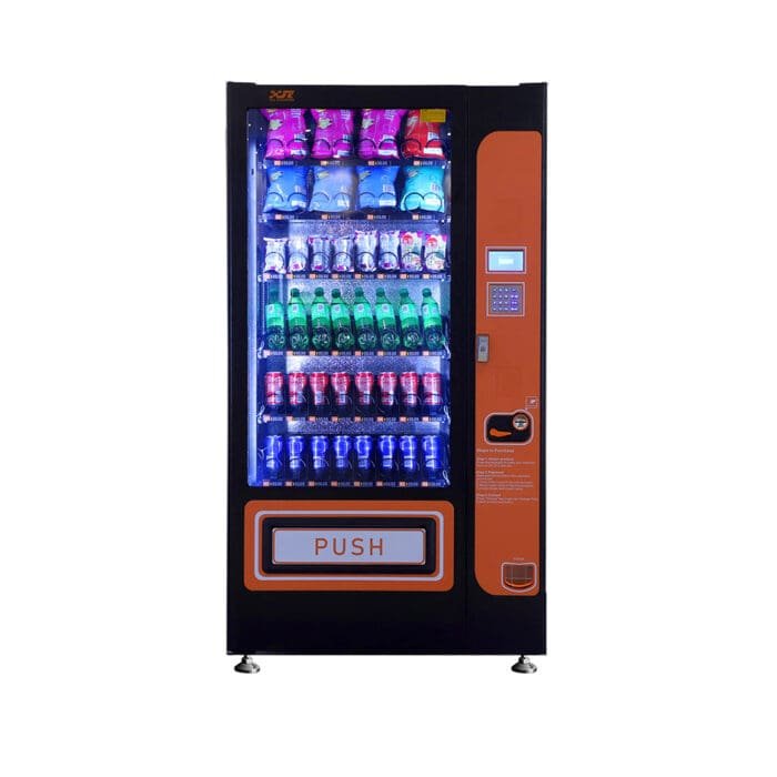 Snack and drink vending machine can be used to sell snacks and cold or room temperature beverages——XY-DLE-8C-I