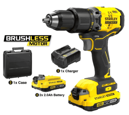 Stanley SBD715D2K 20V FATMAX Cordless Brushless Hammer Drill (Set)