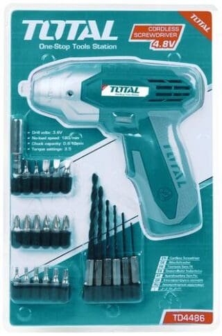 Total TD4486 4.8V Cordless Screwdriver Kit