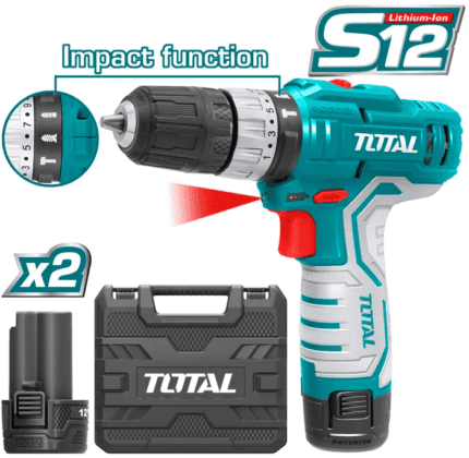 Total TIDLI1232 12V Cordless Hammer Drill