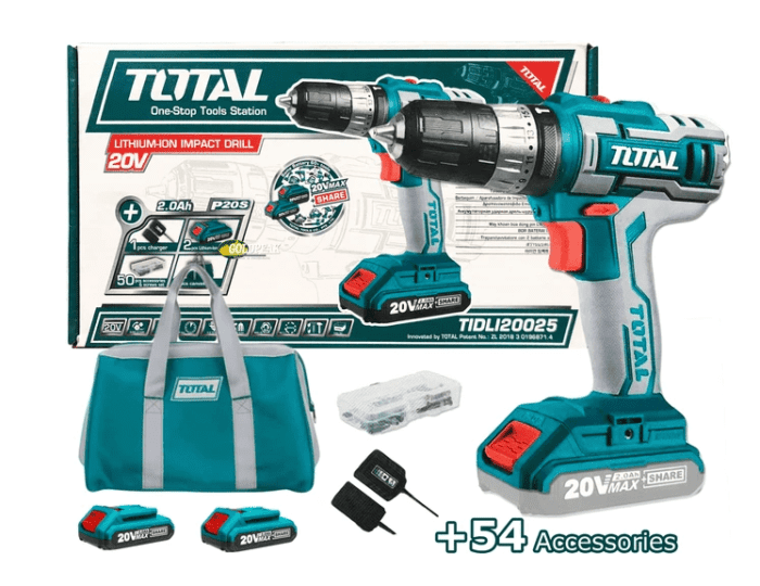 Total TIDLI20025 20V Cordless Hammer Drill
